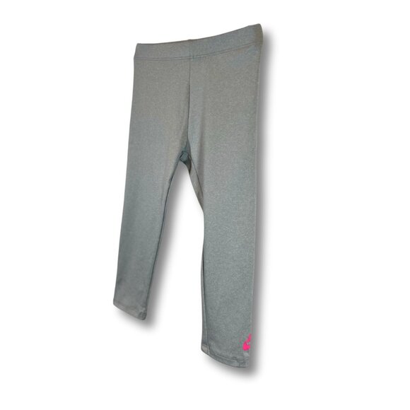 Girls' Nike Grey Leggings with Pink Logo - 3-4 Years (96-104 cm) - Picture 4 of 5